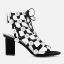 Alexander Wang Women's Rainey Mid Heel Stud Sandals - Black