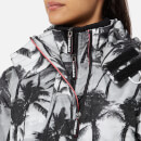 Superdry Women's Black Edition Windcheater Jacket - Mono Palm/Black/Neon Pink
