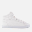 Superdry Women's Super Sleek Logo Hi-Top Trainers - Optic White