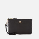Coach Women's Polished Pebble Small Wristlet - Black