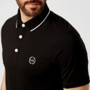 Armani Exchange Men's Mercerised Polo Shirt - Black