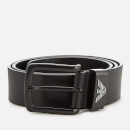 Emporio Armani Men's Vitello Mosso Leather Belt - Nero