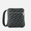 Emporio Armani Men's Small Flat Messenger - Black