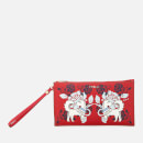 Furla Women's Babylon Extra Large Envelope Clutch Bag - Red