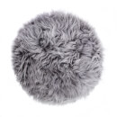 Royal Dream Grey Sheepskin Stool