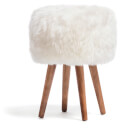Royal Dream Natural Sheepskin Stool