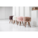 Royal Dream Heavenly Pink Sheepskin Stool