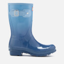 Hunter Women's Original Short Colour Haze Wellies - Tarp Blue/Blue Sky