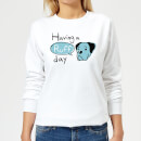 Having A Ruff Day Women's Sweatshirt - White
