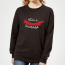 Silly Sausage Women's Sweatshirt - Black