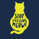 Stop Stressing Meowt Women's T-Shirt - Navy