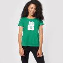 Lucky Cat Women's T-Shirt - Kelly Green