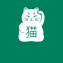 Lucky Cat Women's T-Shirt - Kelly Green