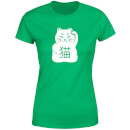 Lucky Cat Women's T-Shirt - Kelly Green