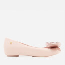Melissa Women's Ultragirl Sweet Bow 19 Ballet Flats - Blush Glitter