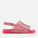 Mini Melissa Toddlers Beach Slide Sandals - Pink Glitter