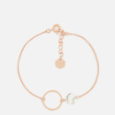 Cluse Women's Idylle Marble Hexagon Chain Bracelet - Rose Gold