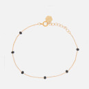 Cluse Women's Essentielle Black Crystals Chain Bracelet - Rose Gold