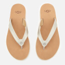 UGG Women's Tawney Metallic Flip Flops - Silver