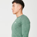 Performance Long Sleeve Top - Dark Green Marl - S - Dark Green Marl