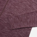 Haut performance zippé - S - Burgandy Marl