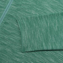 Performance Zip Top - Dark Green Marl - XS - Dark Green Marl