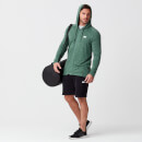 Performance Zip Top - Dark Green Marl - XS - Dark Green Marl