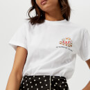 Ganni Women's Harway Afternoon Delight T-Shirt - White