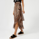 Ganni Women's Tilden Mesh Skirt - Leopard