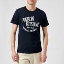 Maison Kitsuné Men's T-Shirt Palais Royal - Navy