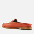 Bass Weejuns Women's Penny Slide Wheel Patent Leather Loafers - Orange