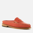 Bass Weejuns Women's Penny Slide Wheel Patent Leather Loafers - Orange