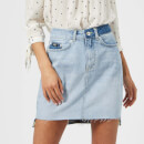 Superdry Women's Denim Mini Skirt - Maldive Tide Blue