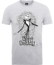 The Nightmare Before Christmas Jack Skellington Bone Daddy Grey T-Shirt