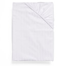 Christy 300TC Sateen Stripe Fitted Sheets - White
