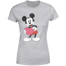 Disney Mickey Mouse Heart Gift Women's T-Shirt - Grey