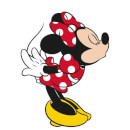 T-Shirt Femme Minnie Mouse Bisou (Disney) - Blanc