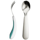 OXO Tot Fork and Spoon Set - Aqua