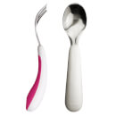 OXO Fork and Spoon Set - Raspberry