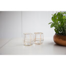 Geo Glass Tumblers - Gold (Set of 2)