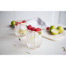 Geo Glass Tumblers - Gold (Set of 2)
