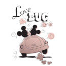Sweat Femme Minnie et Mickey Mouse Love Bug (Disney) - Gris