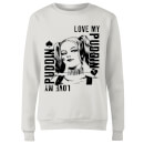DC Comics Suicide Squad Harley Love Puddin Women's Sweatshirt - White