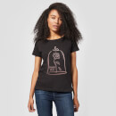 Disney Beauty And The Beast Rose Gold Women's T-Shirt - Black