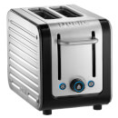 Dualit 26505 Architect 2 Slot Toaster - Brushed Steel/Black