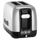 Dualit 26600 Domus 2 Slot Toaster - Polished Steel/Black
