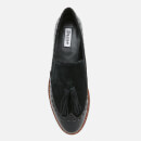 Dune Women's Glorya Suede Loafers - Black
