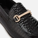 Dune Women's Guilt Leather Loafers - Black