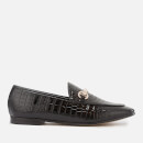 Dune Women's Guilt Leather Loafers - Black