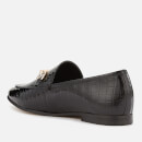 Dune Women's Guilt Leather Loafers - Black